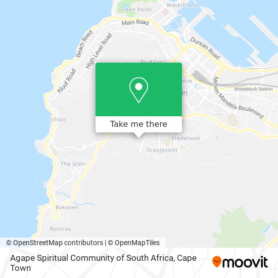 Agape Spiritual Community of South Africa map