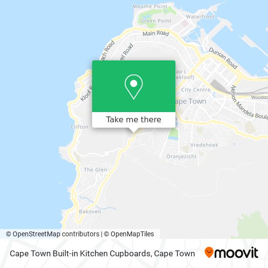 Cape Town Built-in Kitchen Cupboards map