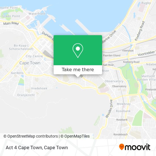 Act 4 Cape Town map