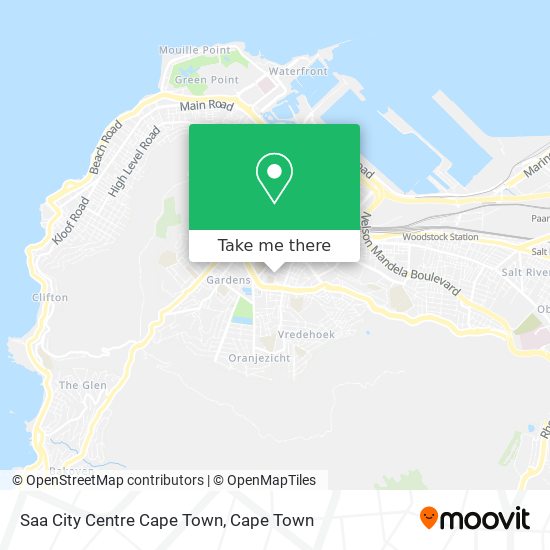 Saa City Centre Cape Town map