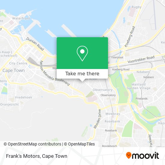 Frank's Motors map