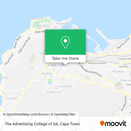 The Advertising College of SA map