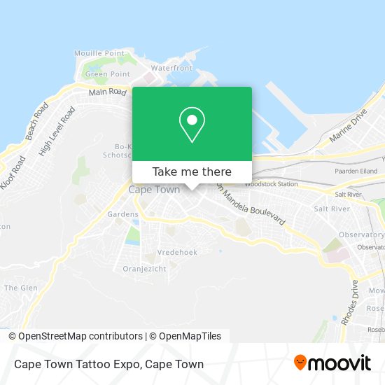 Cape Town Tattoo Expo map