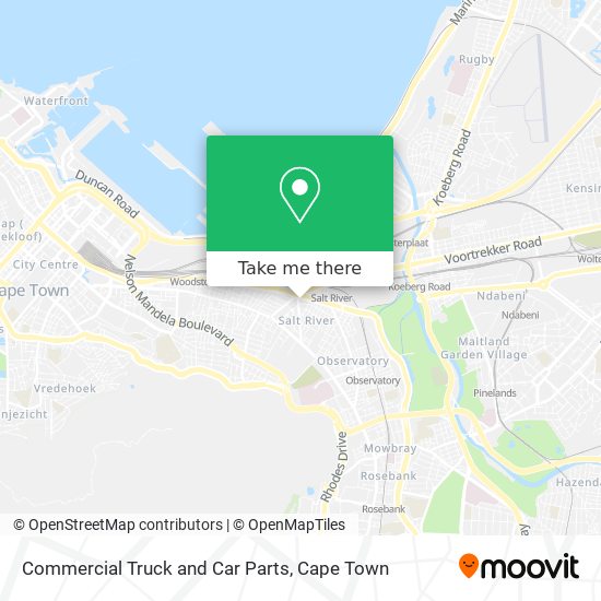 Commercial Truck and Car Parts map