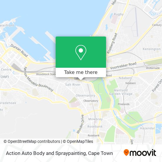 Action Auto Body and Spraypainting map