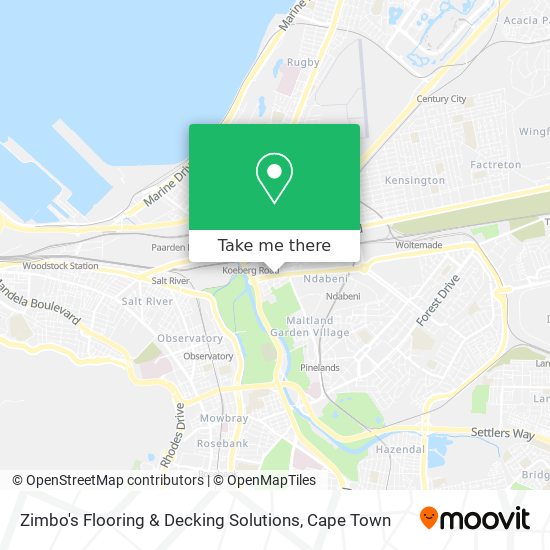 Zimbo's Flooring & Decking Solutions map