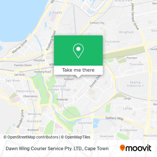 Dawn Wing Courier Service Pty. LTD. map