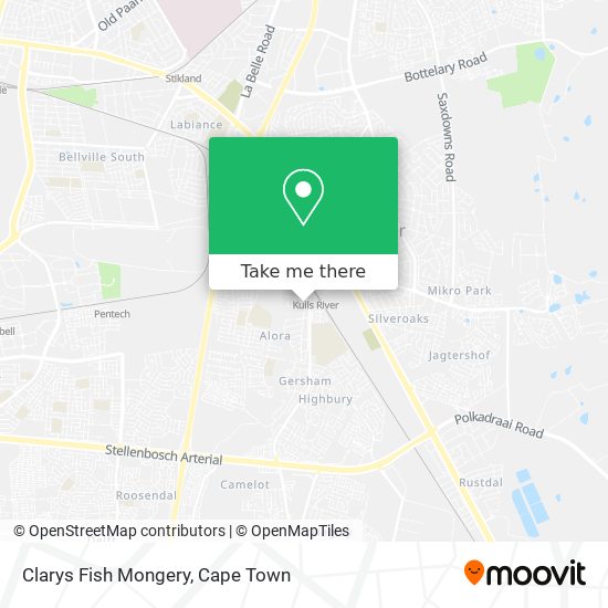 Clarys Fish Mongery map