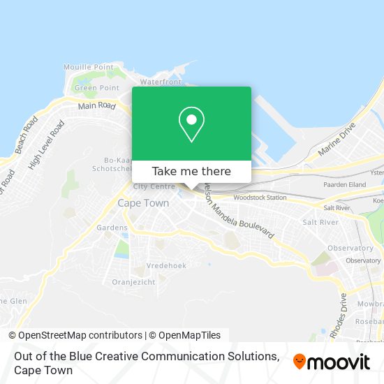 Out of the Blue Creative Communication Solutions map