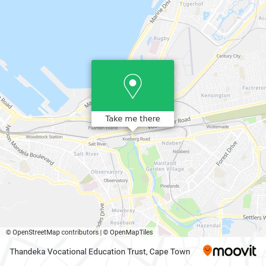 Thandeka Vocational Education Trust map