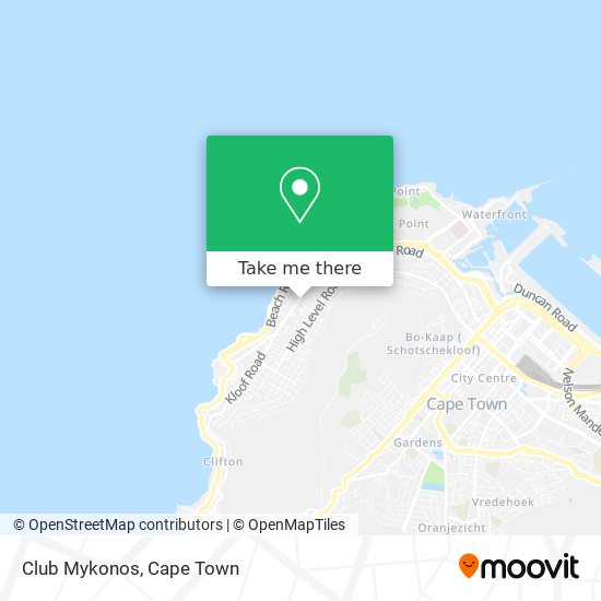 Club Mykonos map