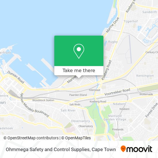 Ohmmega Safety and Control Supplies map