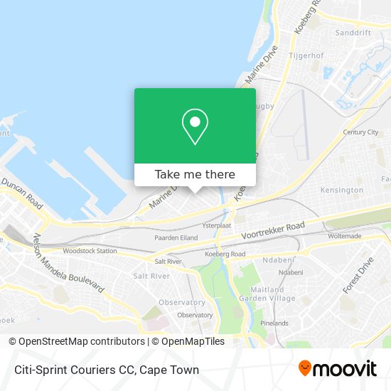 Citi-Sprint Couriers CC map