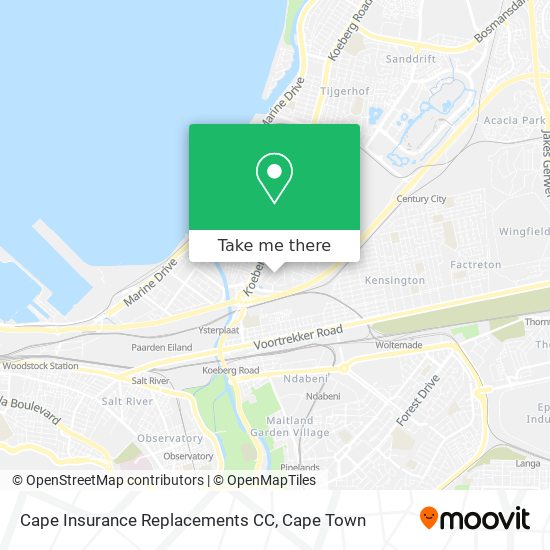 Cape Insurance Replacements CC map