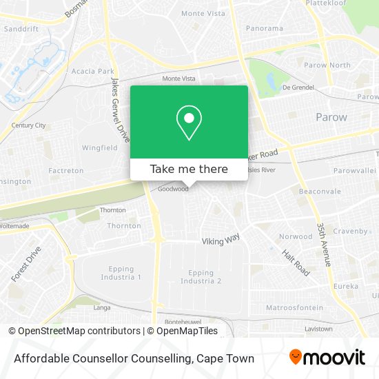 Affordable Counsellor Counselling map