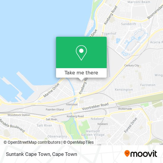 Suntank Cape Town map
