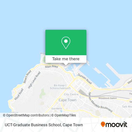 UCT-Graduate Business School map