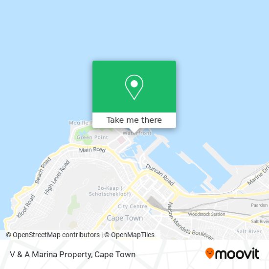 V & A Marina Property map