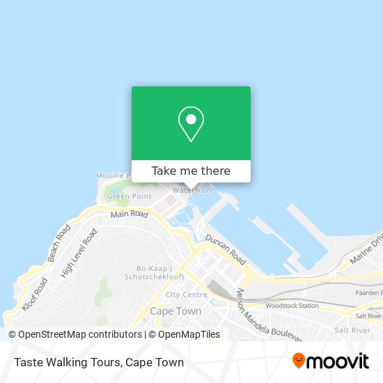 Taste Walking Tours map