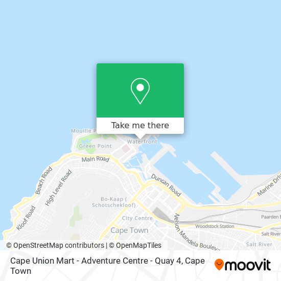 Cape Union Mart - Adventure Centre - Quay 4 map