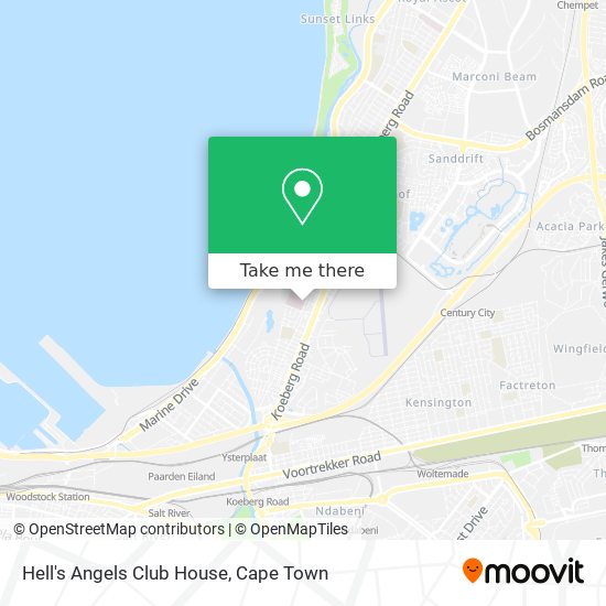 Hell's Angels Club House map