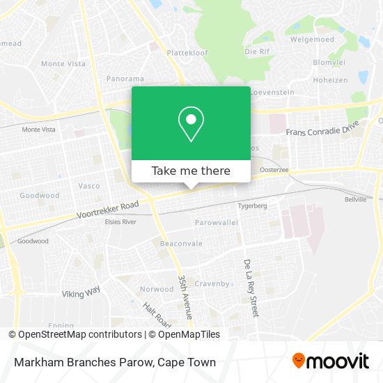 Markham Branches Parow map