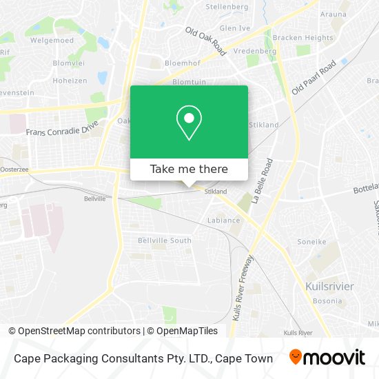 Cape Packaging Consultants Pty. LTD. map