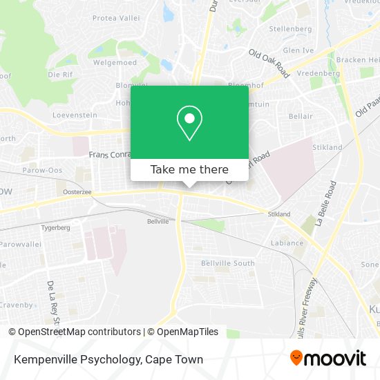 Kempenville Psychology map