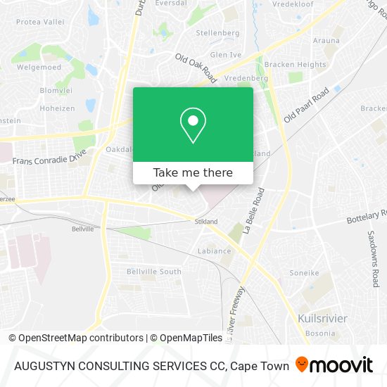 AUGUSTYN CONSULTING SERVICES CC map