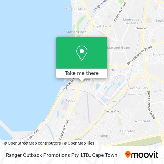 Ranger Outback Promotions Pty. LTD. map