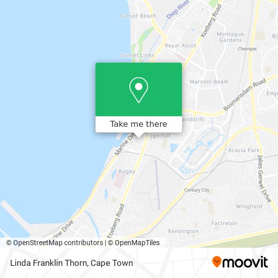 Linda Franklin Thorn map