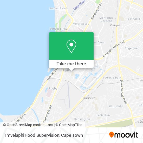 Imvelaphi Food Supervision map