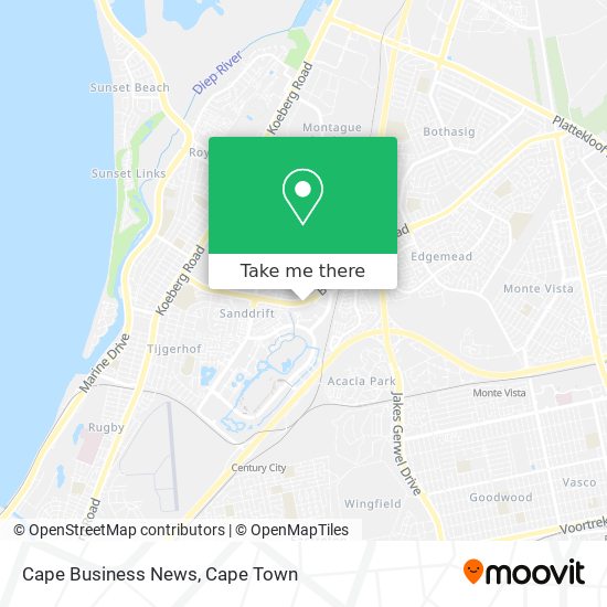 Cape Business News map