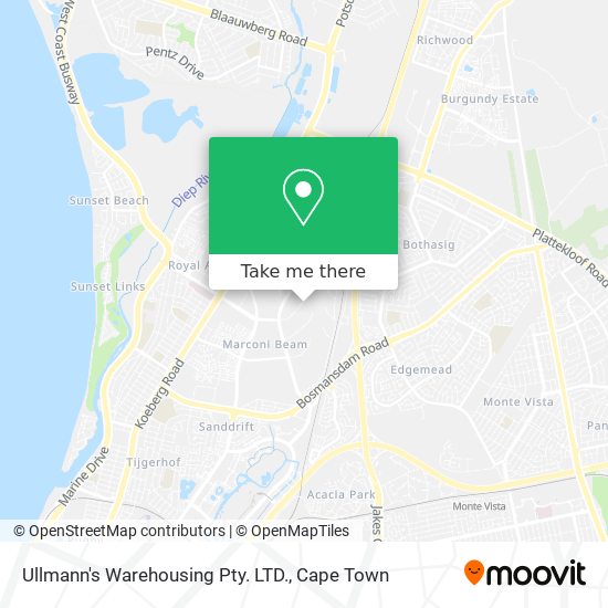 Ullmann's Warehousing Pty. LTD. map