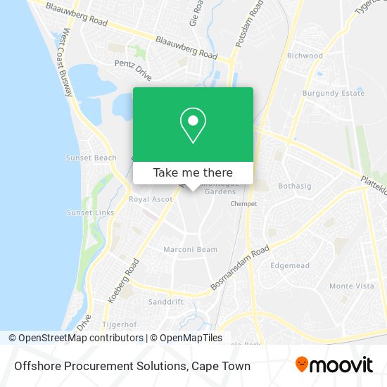 Offshore Procurement Solutions map