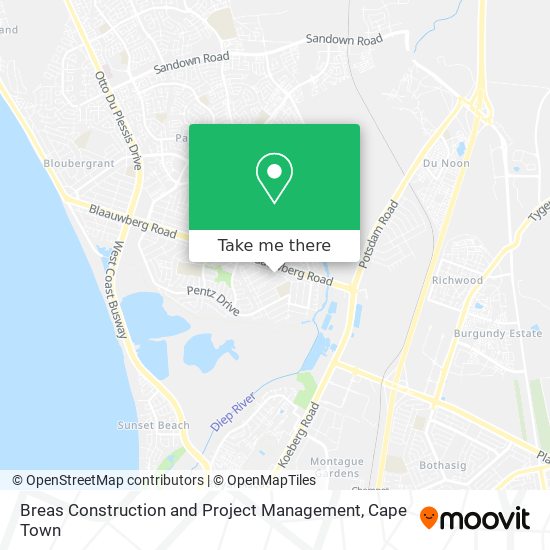 Breas Construction and Project Management map