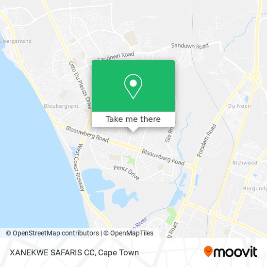 XANEKWE SAFARIS CC map