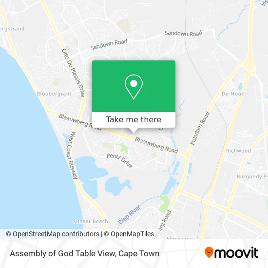 Assembly of God Table View map