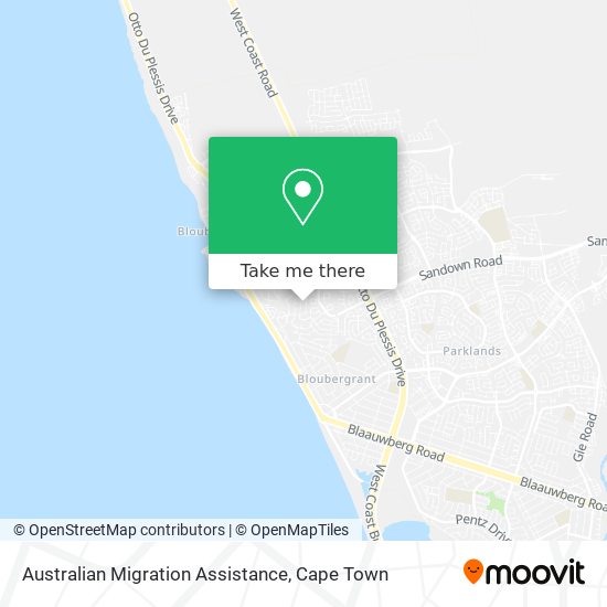 Australian Migration Assistance map