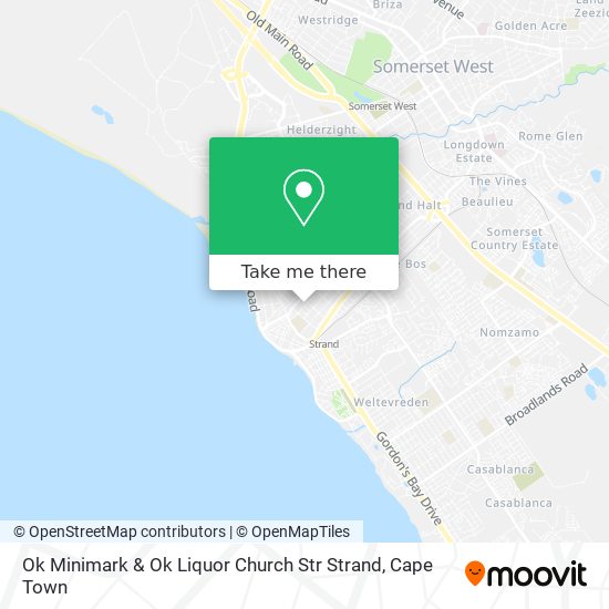 Ok Minimark & Ok Liquor Church Str Strand map