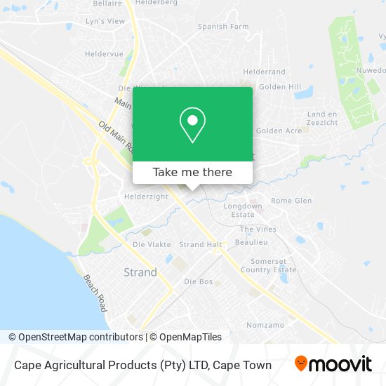 Cape Agricultural Products (Pty) LTD map