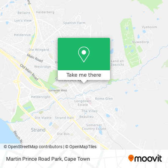 Martin Prince Road Park map