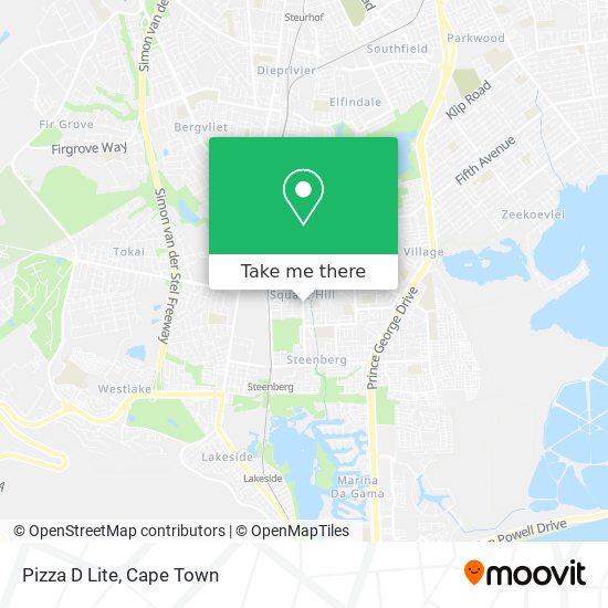 Pizza D Lite map