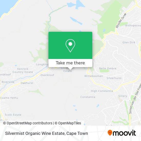 Silvermist Organic Wine Estate map