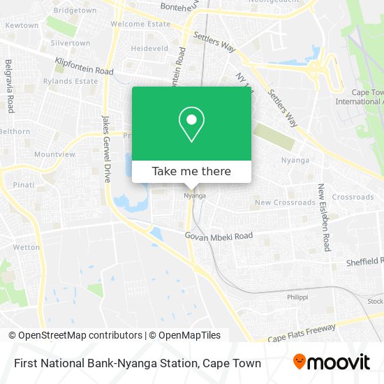 First National Bank-Nyanga Station map