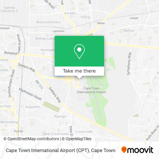 Cape Town International Airport (CPT) map