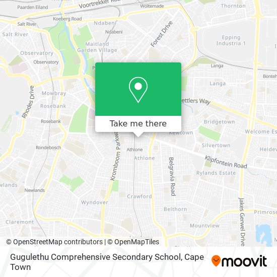 Gugulethu Comprehensive Secondary School map