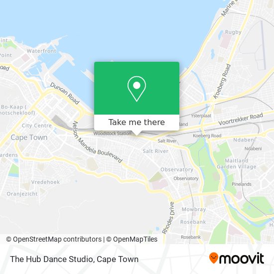The Hub Dance Studio map