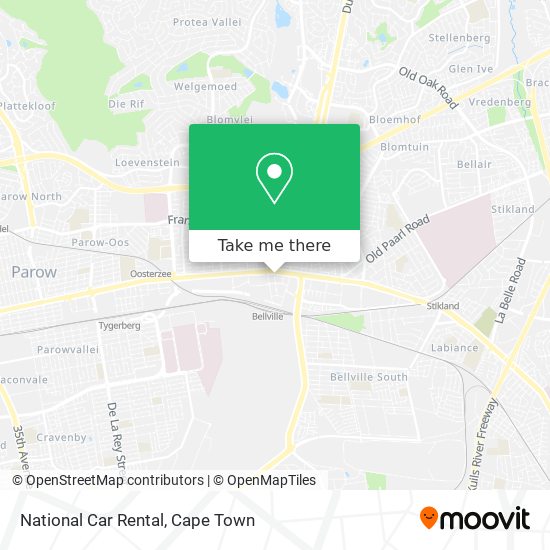 National Car Rental map