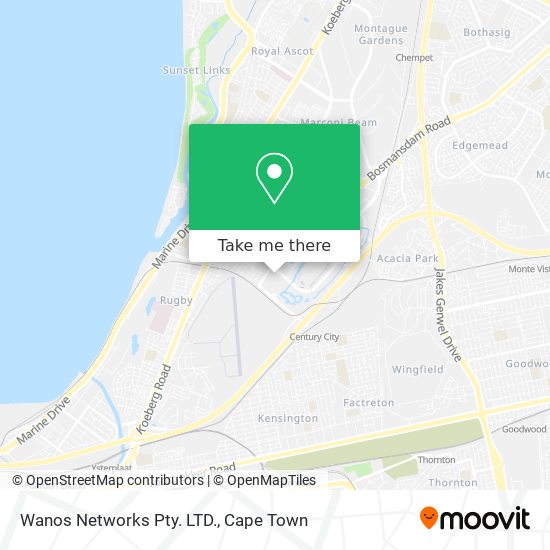 Wanos Networks Pty. LTD. map
